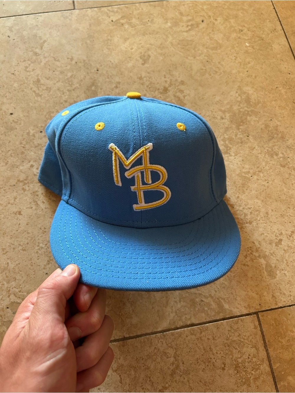 Men’s Myrtle Beach Pelicans New Era 59FIFTY MiLB Authentic Collection hat 7 1/2